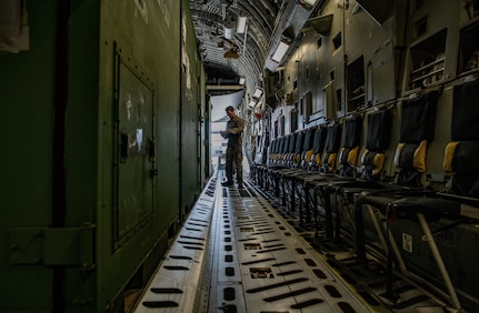 photo from a C-17 training flight