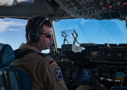 photo from a C-17 training flight