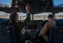 photo from a C-17 training flight
