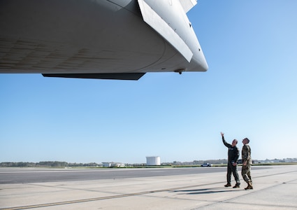 photo from a C-17 training flight