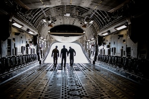 photo from a C-17 training flight