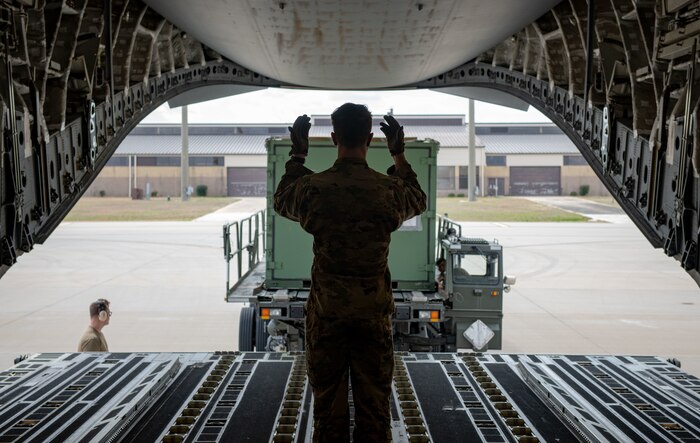 photo from a C-17 training flight
