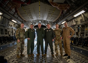 photo from a C-17 training flight