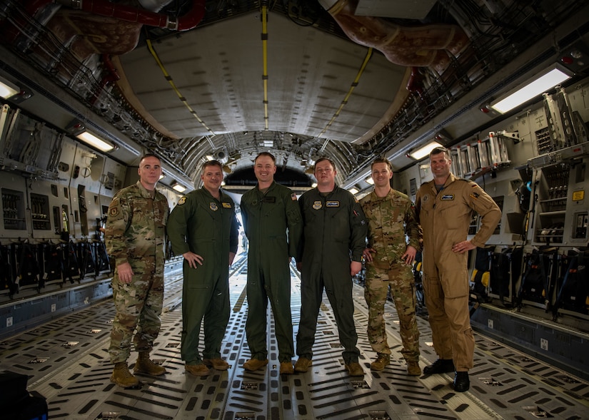 photo from a C-17 training flight