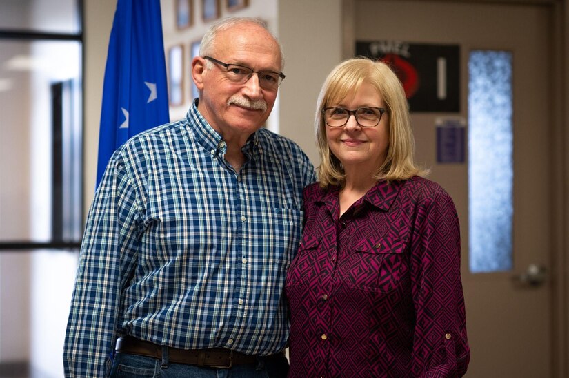 Gary Goldman accepts 50 Year Length of Service Awards and Federal Service Pin