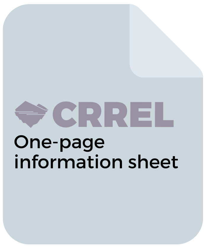 CRREL One-Page Information Sheet