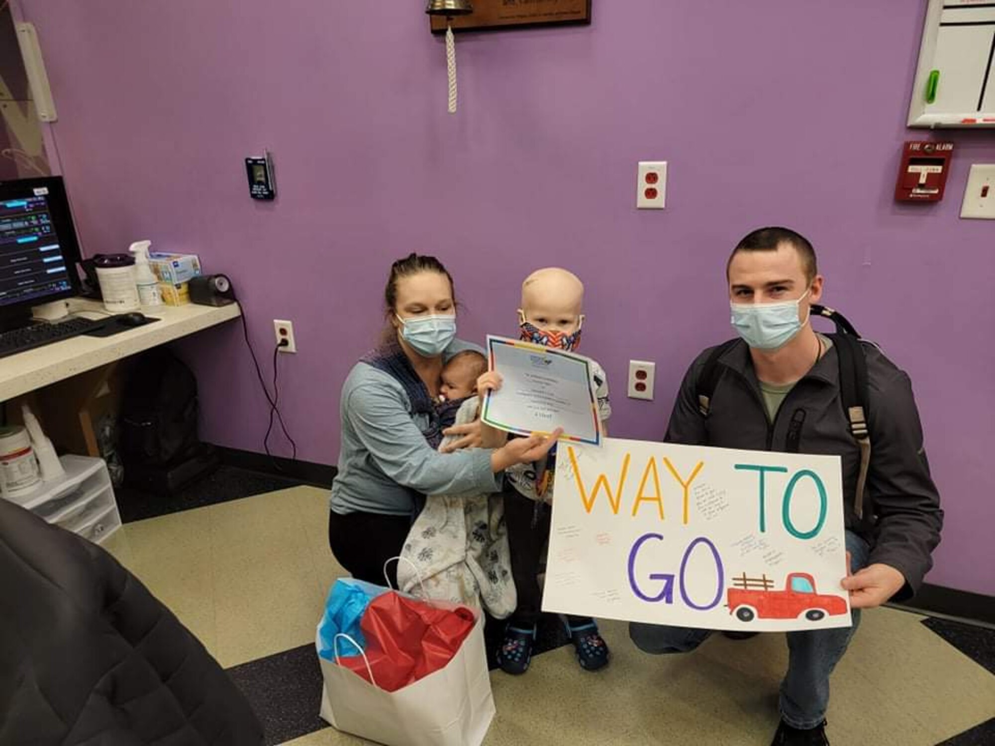 The Cates family poses for a photo at Children’s Hospital Los Angeles in Los Angeles, Calif. (Courtesy Photo)