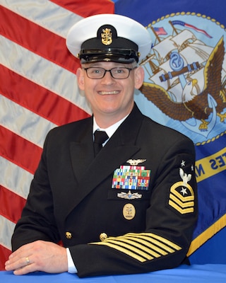 (March 11, 2022) NAVAL AIR STATION PENSACOLA, Fla. -- Official Photo of Command Master Chief Carl M. Thompson. (U.S. Navy photo)
