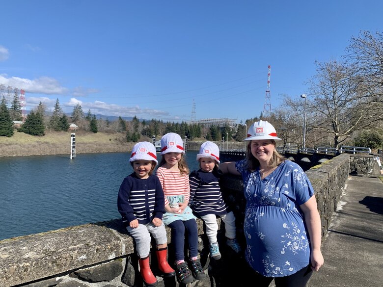Martha Brandl, Bonneville Dam resident engineer, has three small children (including twins) and a second set of twins on the way in May. With (soon-to-be) five children under the age of 4, Brandl knows full well the struggles of balancing full-time work with the 24/7 role of parent.