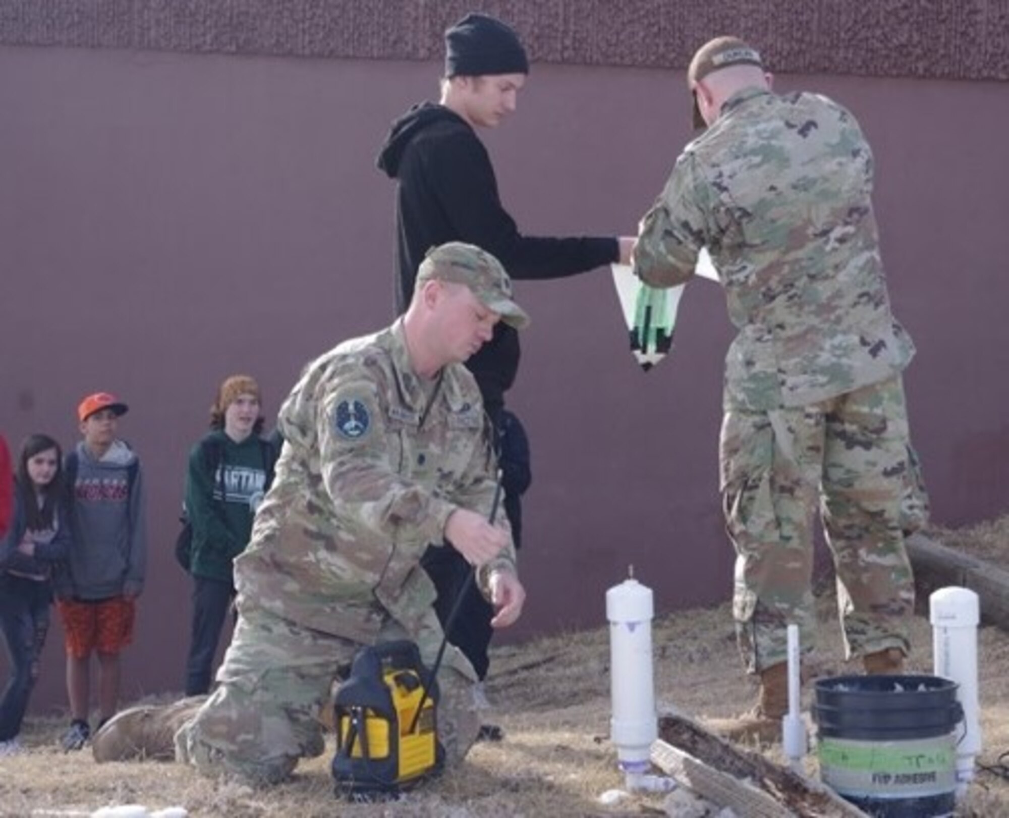 Guardians concluded with a 2-liter soda bottle rocket launch competition