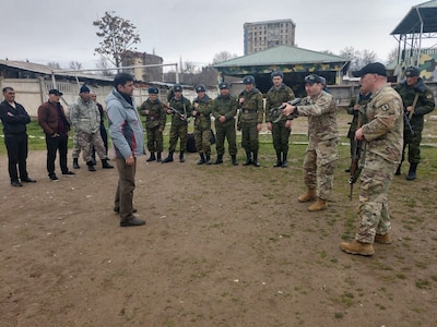 VNG conducts infantry tactics, unmanned air system exchanges in Tajikistan