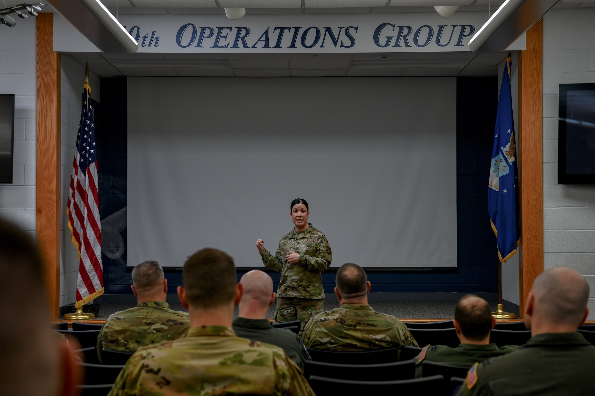 Maj. Gen. Bret Larson, 22nd Air Force commander, and Chief Master Sgt. Chin Cox, 22nd Air Force command Chief, visited Youngstown Air Reserve Station, Ohio, during a Unit Training Assembly, March 4-7, 2022.
