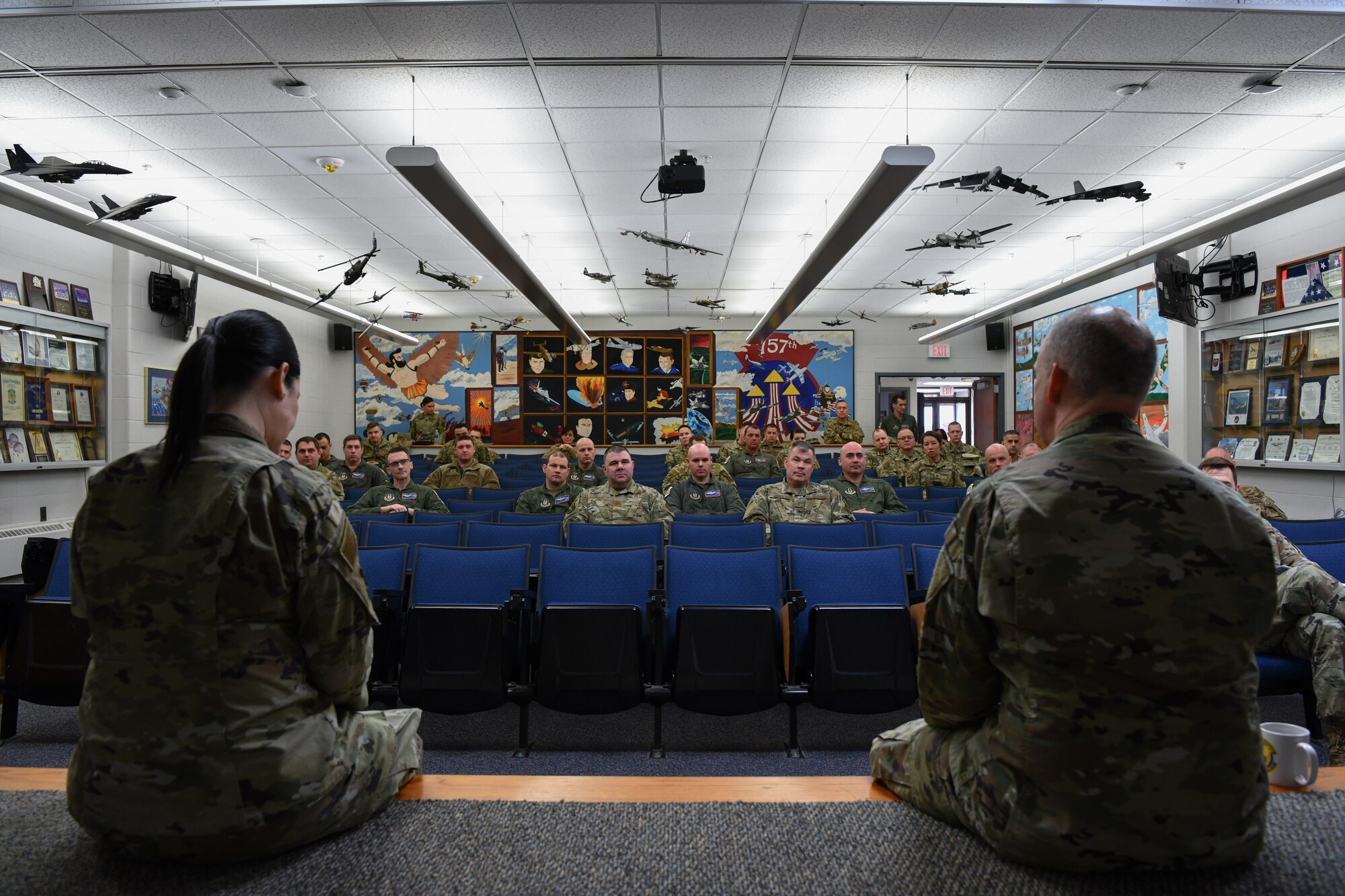 Maj. Gen. Bret Larson, 22nd Air Force commander, and Chief Master Sgt. Chin Cox, 22nd Air Force command Chief, visited Youngstown Air Reserve Station, Ohio, during a Unit Training Assembly, March 4-7, 2022.