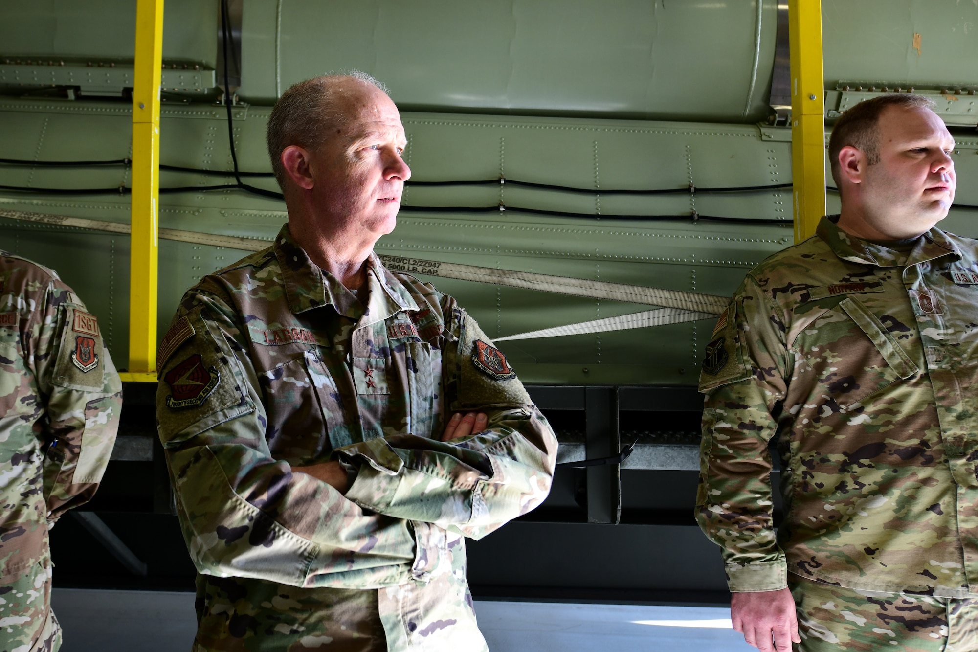 Maj. Gen. Bret Larson, 22nd Air Force commander, and Chief Master Sgt. Chin Cox, 22nd Air Force command Chief, visited Youngstown Air Reserve Station, Ohio, during a Unit Training Assembly, March 4-7, 2022.
