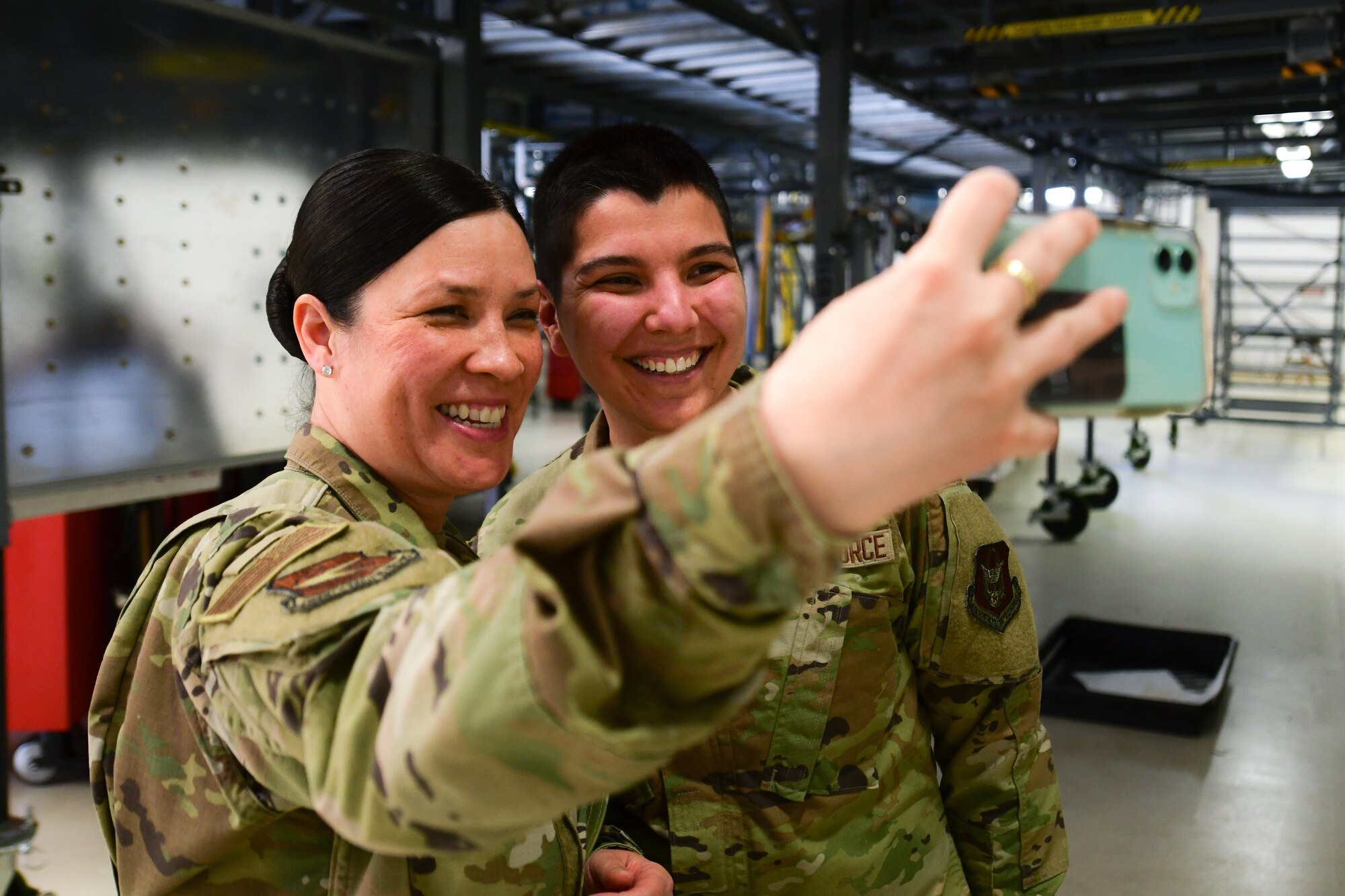 Maj. Gen. Bret Larson, 22nd Air Force commander, and Chief Master Sgt. Chin Cox, 22nd Air Force command Chief, visited Youngstown Air Reserve Station, Ohio, during a Unit Training Assembly, March 4-7, 2022.