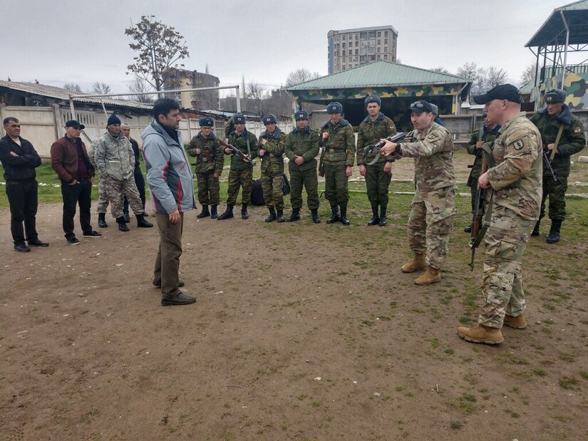 VNG conducts infantry tactics, unmanned air system exchanges in Tajikistan