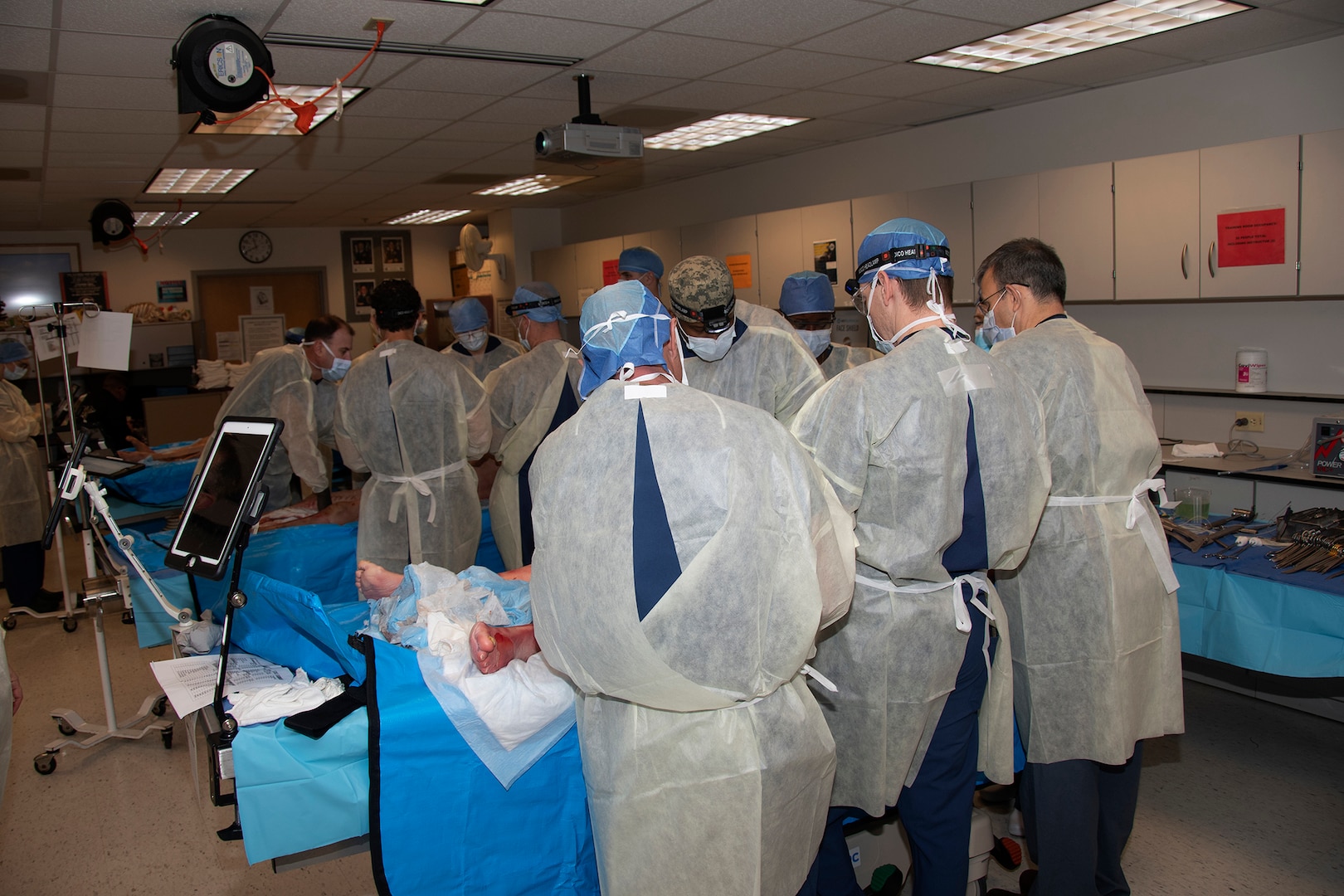 Naval Medical Center Portsmouth (NMCP) hosted an Advanced Surgical Skills for Exposure in Trauma (ASSET+) course, Feb. 1-2.  ASSET+ is an upgraded modification of the original ASSET course, and it is a cadaver-based, anatomical review of surgical exposures in the neck, torso and extremities to allow for rapid control of bleeding in injured patients. “As NMCP becomes a trauma center, all of our surgeons will be expected to manage trauma although most are not specifically trained in trauma surgery,” said Cmdr. Timothy Donahue, NMCP’s Trauma Medical director.  “Just as every Marine is a rifleman,” added Donahue, “every deployed Navy surgeon is a trauma surgeon.”