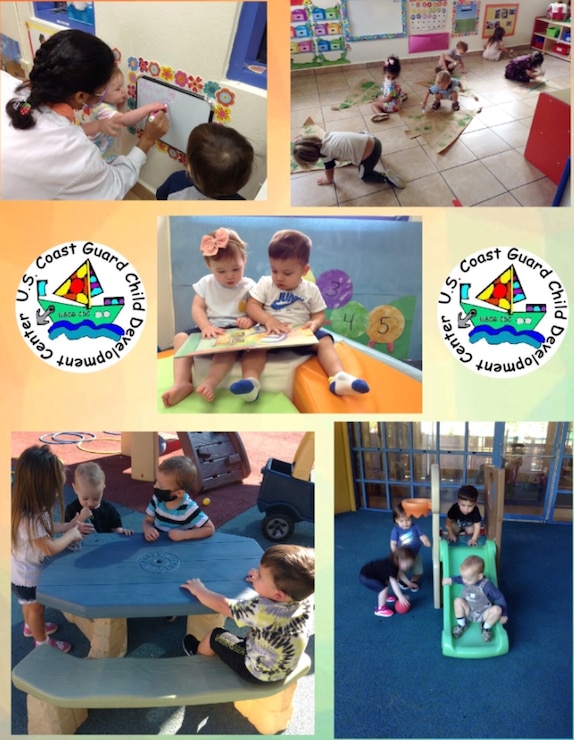 Collage of children at the  Base San Juan  Child Development Center
