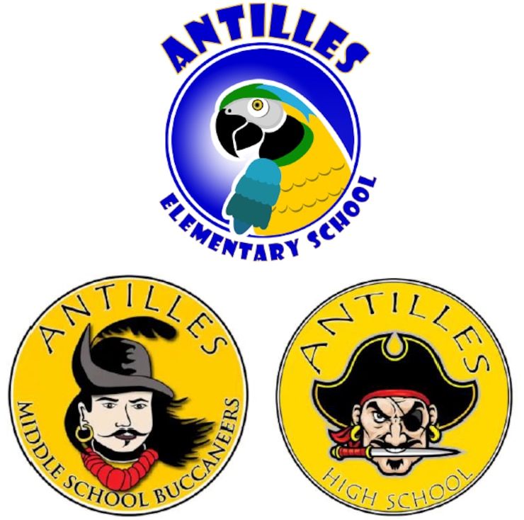 DoDEA School Logos for Antilles schools.