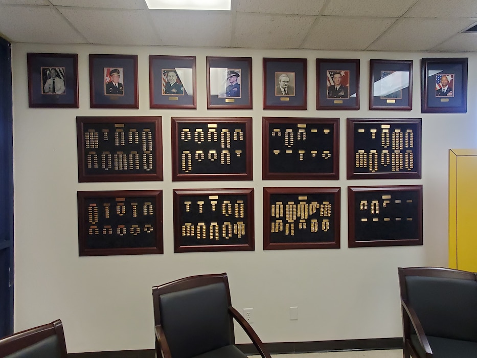 EL PASO, TEXAS – Several plaques honor the ROTC cadets commissioned at the University of Texas, El Paso (UTEP). This photo was taken during National Engineers Week, Feb. 23, 2022. Photo by Capt. Robert Zebrowski.