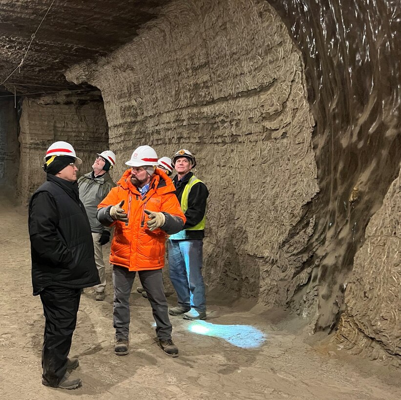 Mr. Pinkham at the Permafrost Tunnet