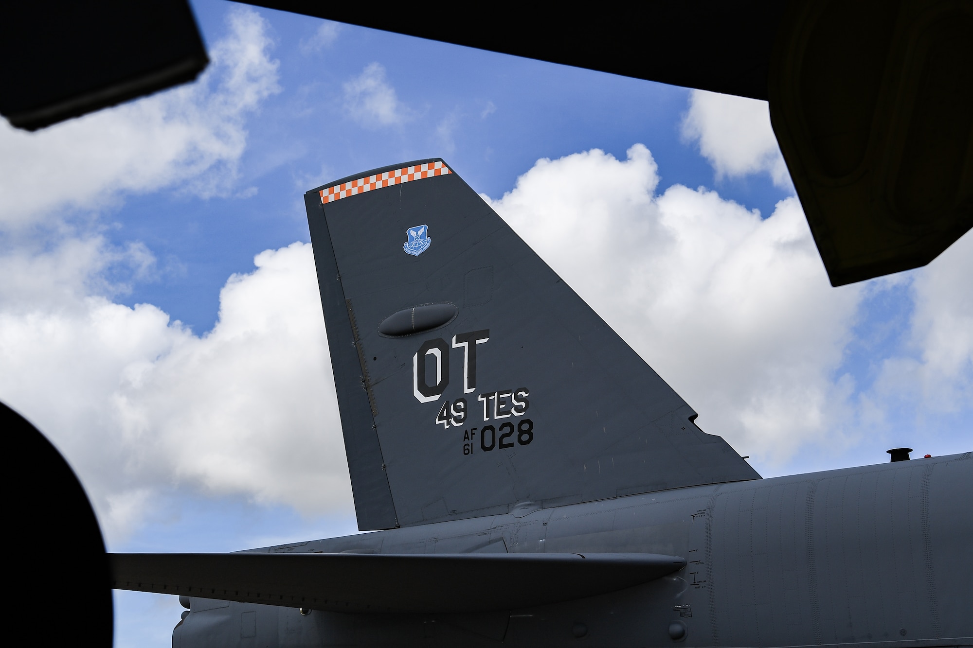 An Operational Test B-52H Stratofortress from the 49th Test and Evaluation Squadron sits on the flight line at Barksdale Air Force Base, Louisiana, June. 29, 2021. The men and women of the 49th TES "Wolfpack" are part of the 53rd Wing. They are charged with executing MAJCOM OT, suitability, and tactics development to equip the warfighter for the future fight. (U.S. Air Force photo by Senior Airman Tristan Biese)