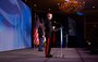 Gen. Eric Smith, Assistant Commandant of the Marine Corps, presents an award to Col. Quintin Jones, the Marine of the Year, at the Stars and Stripes award ceremony at the Omni Shoreham Hotel in Washington D.C., February 18, 2022. Stars and Stripes held their 17th annual award ceremony this year honoring black American service members.