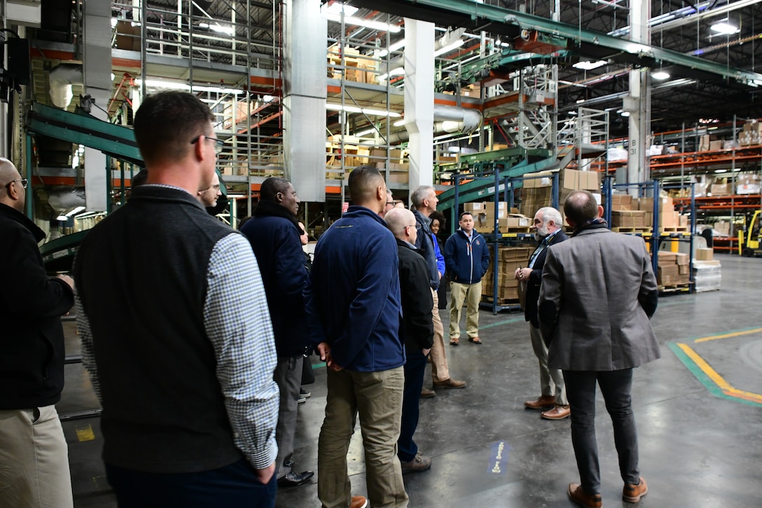 Eisenhower School visits DLA Distribution, gets first-hand lesson in global logistics support