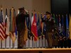 Command Sgt. Maj. Michael J. Perry III (right), senior enlisted advisor, 1st Theater Sustainment Command renders a salute to Maj. Gen. Michel M. Russell Sr. (left), commanding general, 1st TSC , during a relinquishment of responsibility ceremony at Fort Knox, Kentucky, March 15, 2022. Perry will assume the position as the senior enlisted advisor to the Army’s Deputy Chief of Staff for Installations, also titled, Deputy Chief of Staff, G-9. (U.S. Army photo by Pfc. Cecilia Soriano)