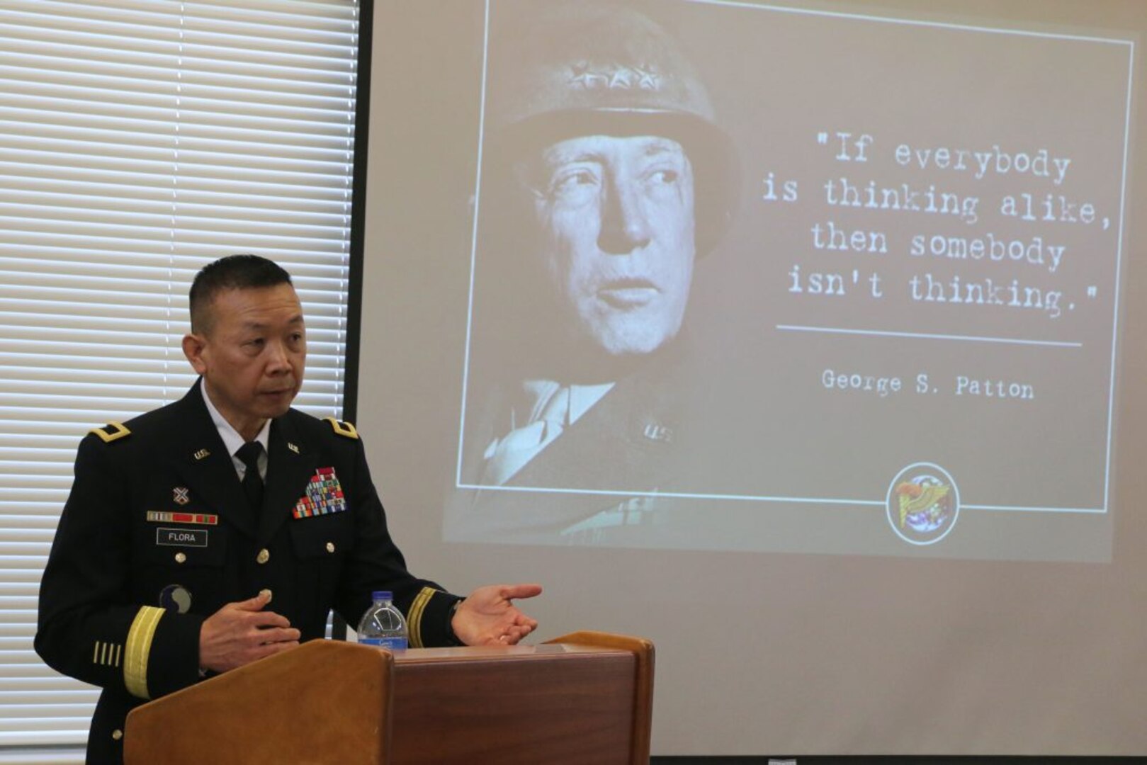 Flora presents lecture on importance of diversity in the military