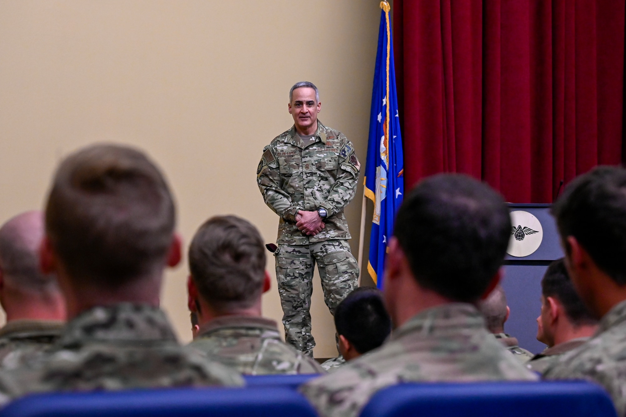 SEAC speaks with the 351st Special Warfare Training Squadron