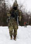 Alaska Army National Guard Soldiers with Avalanche Company, 1-297th Infantry Battalion, practice squad and platoon situational training exercises (STX) at Alcantra armory in Wasilla, Alaska, March 11, 2022. An STX is a short, scenario-driven, mission-oriented exercise designed to train one collective task or a group of related tasks or battle drills. For the A-Co. Soldiers, the STX allows for evaluation of basic Soldier skills and leadership competencies to determine proficiency and certify the platoon to conduct live-fire exercises. It also reinforces previous training that the Soldiers have completed by bringing the entire platoon together to further prepare the unit for live-fire training. The infantrymen are preparing to participate in the Army National Guard’s eXportable Combat Training Capability (XCTC) program, which is a brigade field training exercise similar to a Combat Training Center. They will participate in an XCTC rotation at Camp Roberts, California, July 2022. (U.S. Army National Guard photo by Spc. Grace Nechanicky)