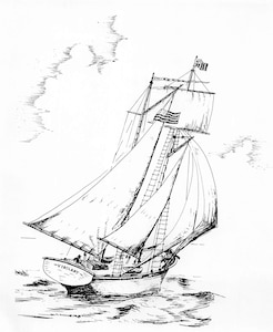 Drawing of USRC Vigilant