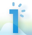 Illustration of the number one.