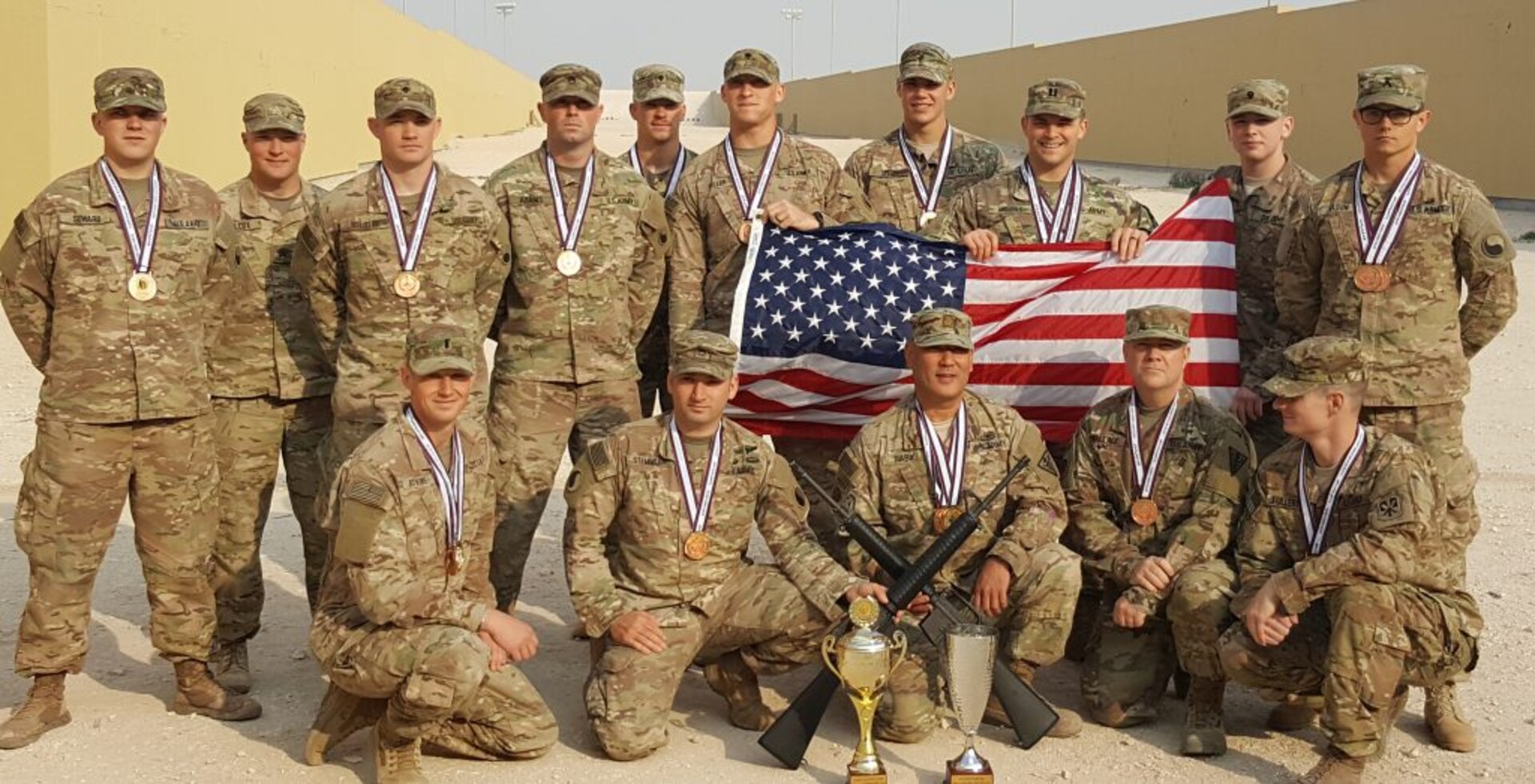 Virginia Soldiers take part in Qatari Marksmanship Competition