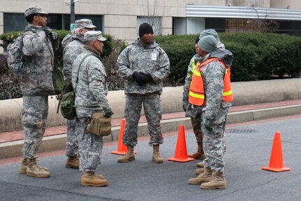 Medics check on Soldiers operating traffic control points