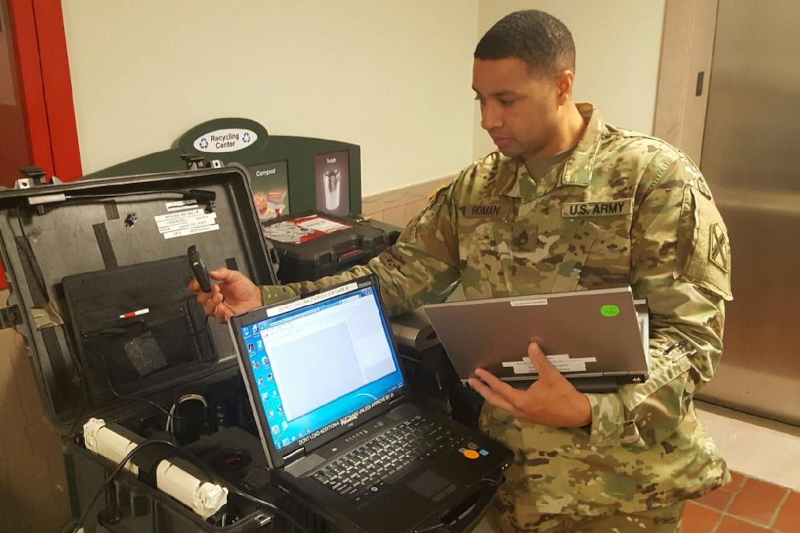 Soldiers provide communications support for inauguration