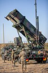 Soldiers assigned to the 35th Air Defense Artillery Brigade conduct a crew readiness drill during recent training in the Republic of Korea.
