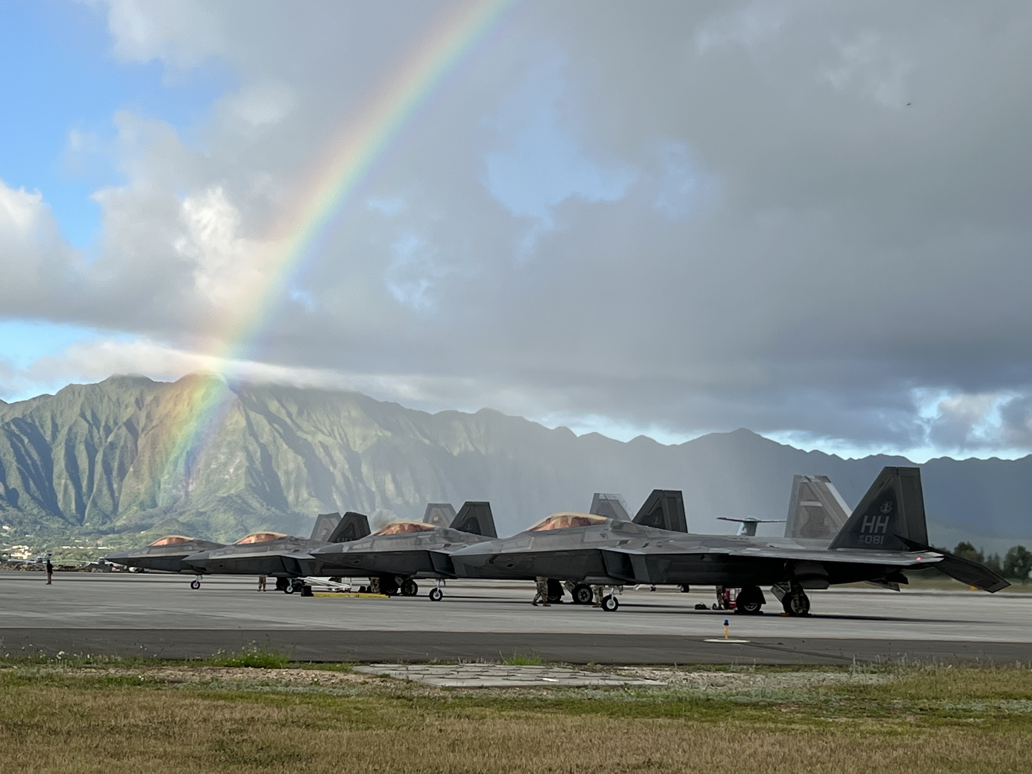 Rainbow over Raptors