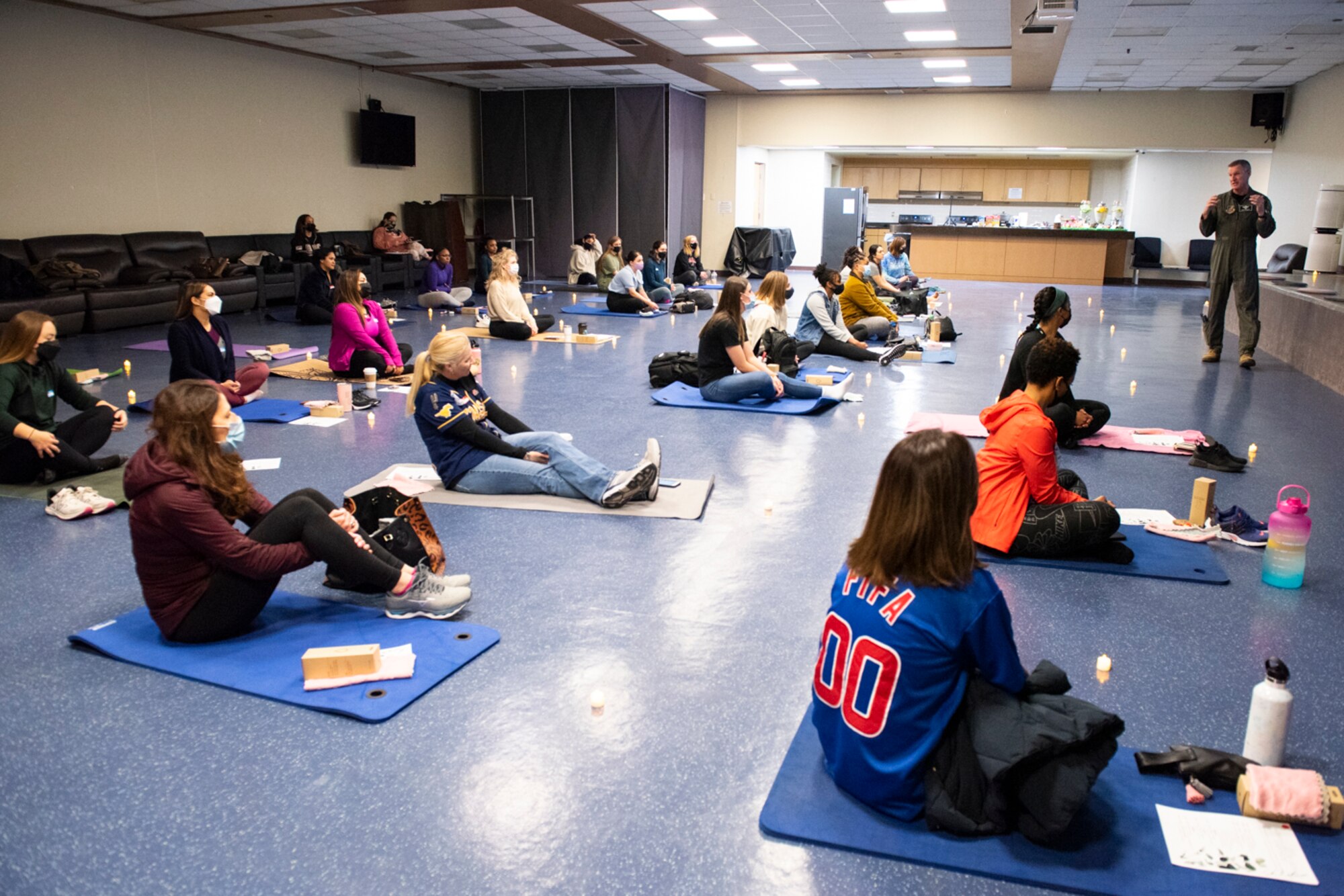 The symposium included a women’s panel with Mrs. Melissa Reuschhoff, Chief Master Sgt. Desarae Moore, Staff Sgt. Yumi Podjuban as well as Yoga instruction by Naomi Jacobs. This year, the Women’s History Month committee organized a month of events centered around a theme, “Women Providing Healing and Promoting Hope.”