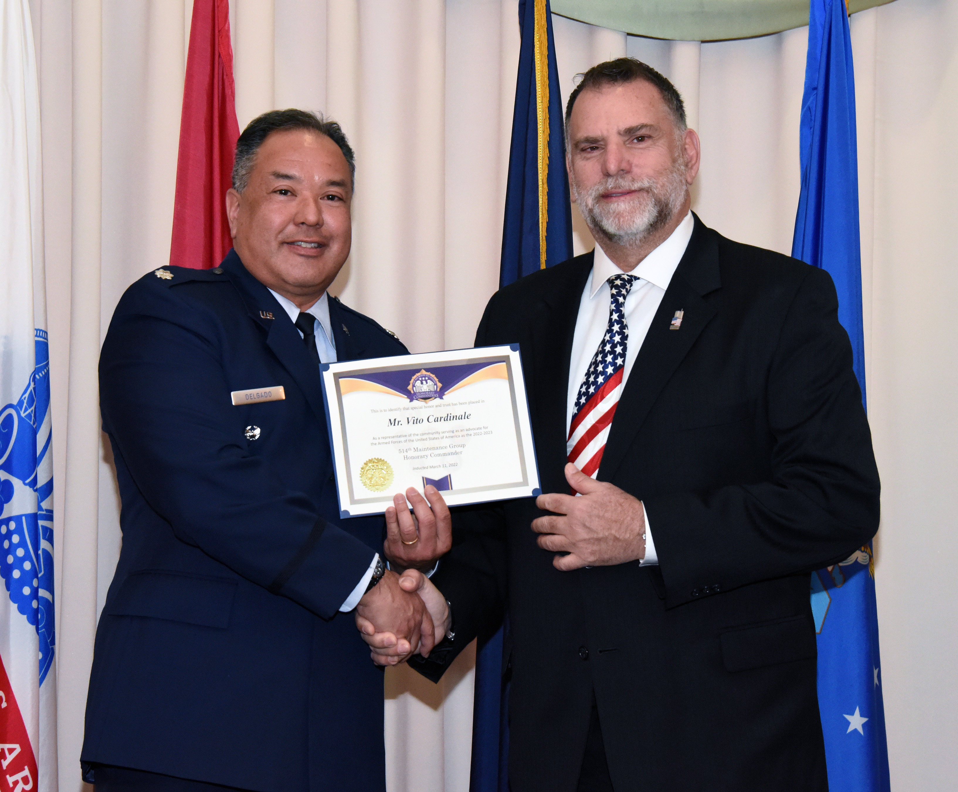 The 514th Air Mobility Wing welcomes four new Honorary Commanders (HCC) as  representative of the Freedom Wing. > 514th Air Mobility Wing > Display