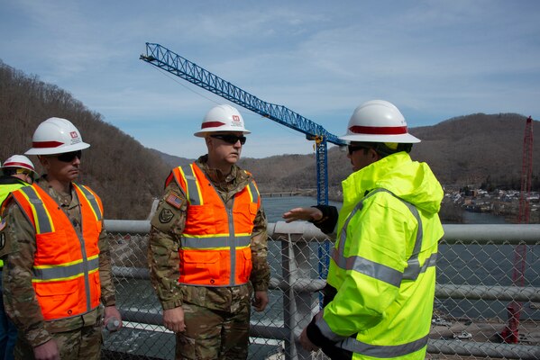 Major General William Crane Visits Bluestone Dam