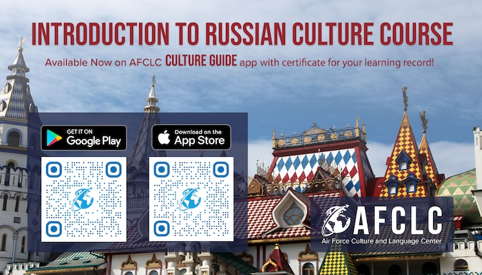The Air Force Culture and Language Center now offers a new “Introduction to Russia Culture” Course on its free Culture Guide mobile app, untethered from government IT platforms.