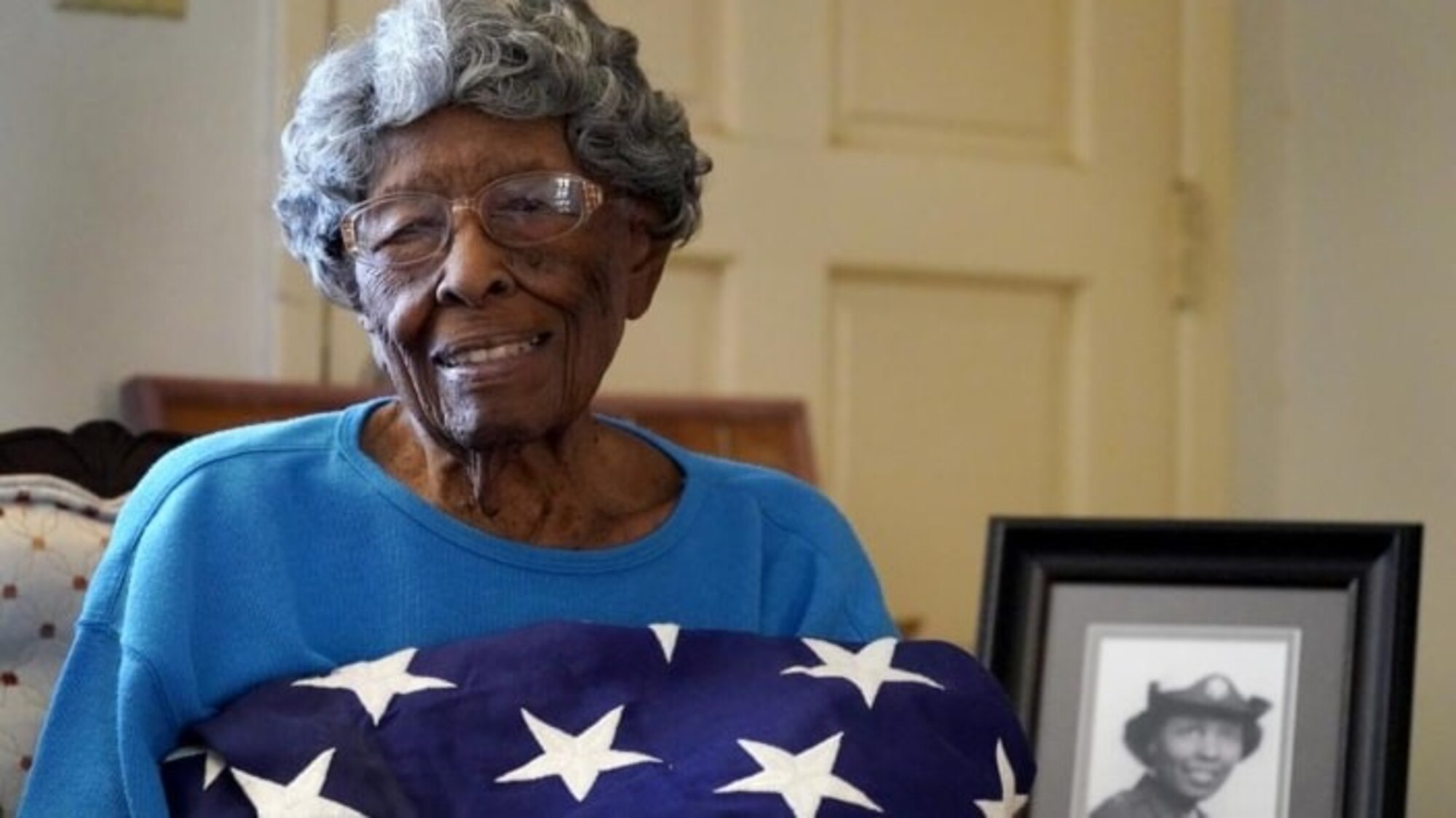 Major (Ret) Fannie Griffin McClendon, member of the World War II 6888th Central Postal Directory Battalion at home in Tempe, AZ. She is also an active member of the Archer-Ragsdale Arizona Chapter, Tuskegee Airmen, Inc. (Courtesy Photo)