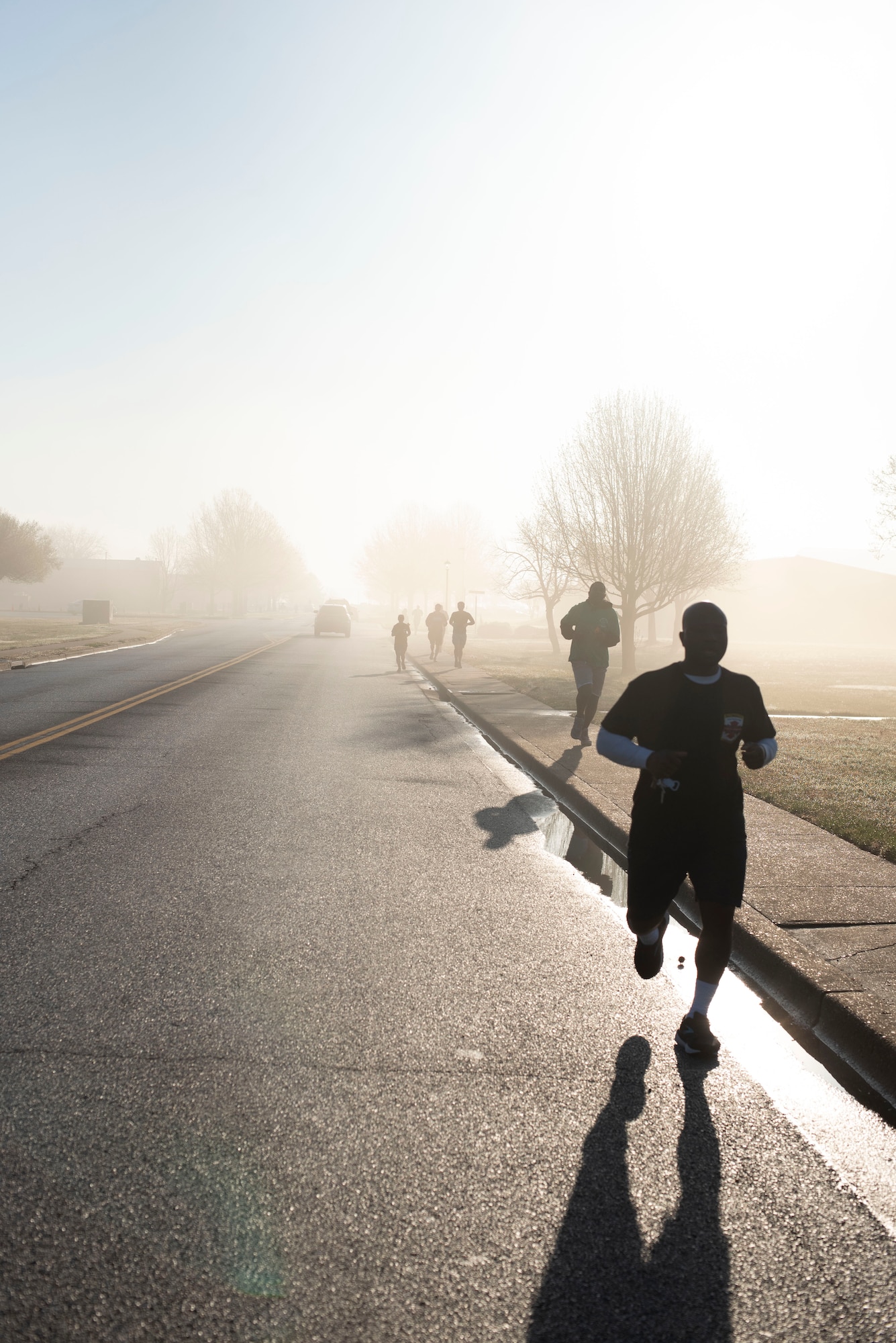 Joint Base Andrews and local community members participate in a self-paced 5K in honor of first responders on JBA, Md., March 18, 2022. The JBA Chapel hosted the 5K to honor fallen firefighters and an Anne Arundel County firefighter battling amyotrophic lateral sclerosis, or ALS. (U.S. Air Force photo by Senior Airman Essence Myricks)