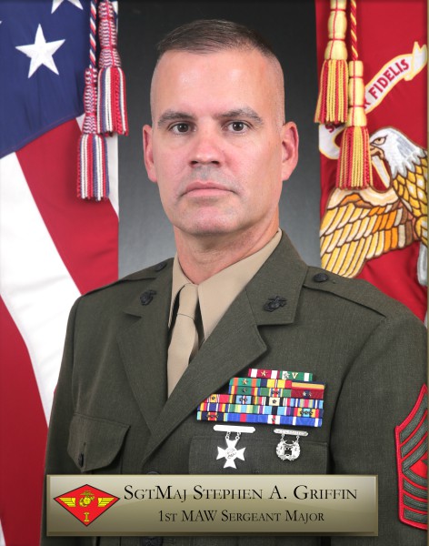 Sergeant Major Stephen A. Griffin > 1st Marine Aircraft Wing > Biography