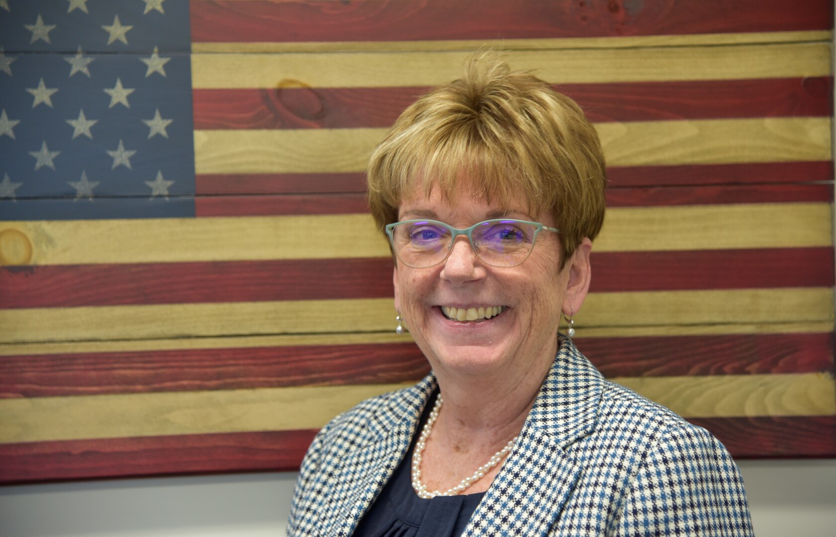 Teresa Lavoie poses for photo in her office at Walter Reed National Military Medical Center, March 14, 2022. Lavoie, the current WRNMMC assistant chief of staff, is profiled for women's history month to inspire other young service members trying to climb the leadership table.