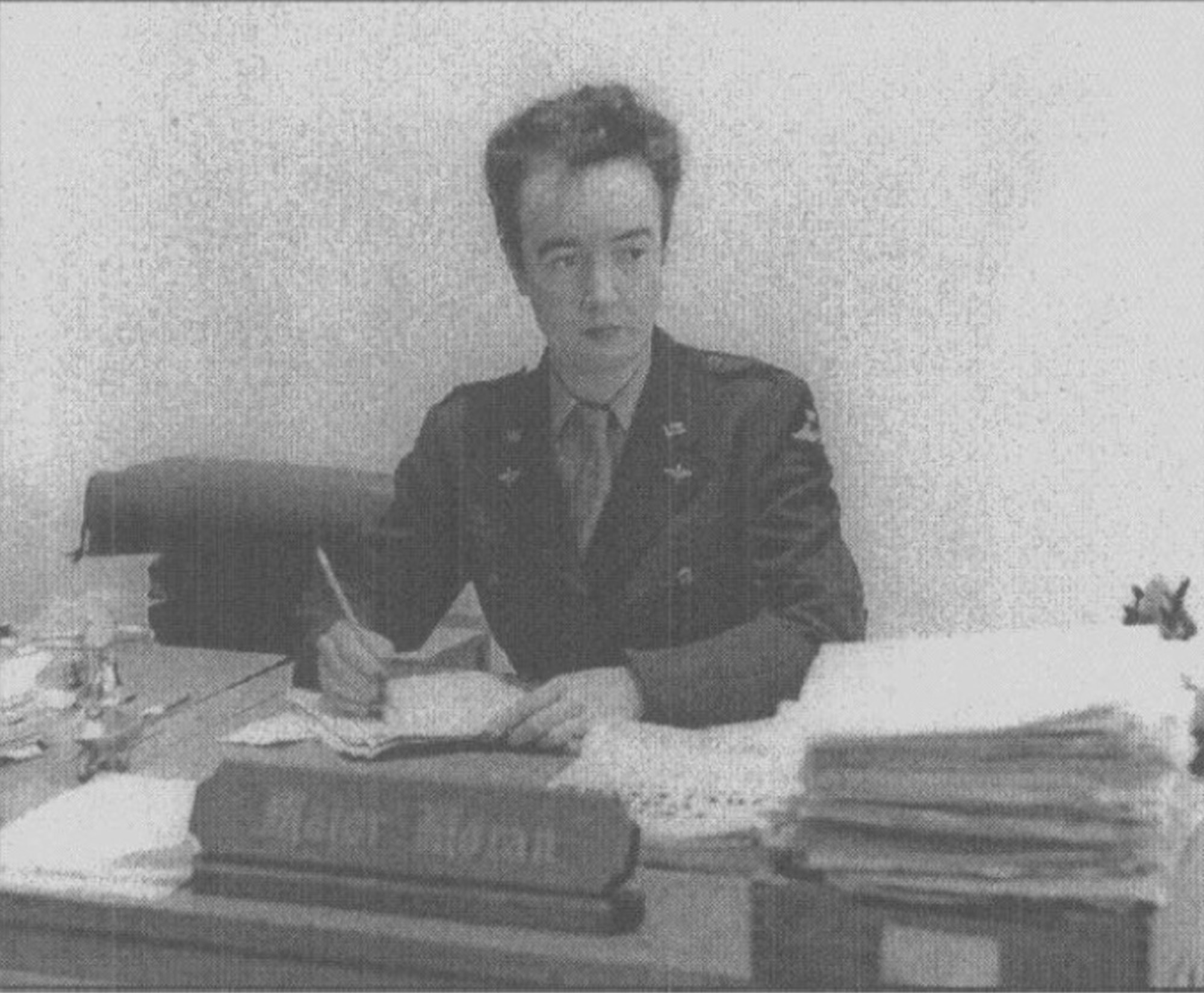 To date, the first woman known to serve as a special agent within the Office of Special Investigations was Maj. Catherine M. Moran, who was most likely assigned to the Office of Investigations sometime during the first half of 1949 as District 6 Operations Chief in Tokyo, Japan. (U.S. Air Force photo)