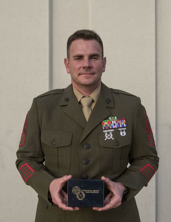 The Copernicus Award honors recipients for their consistent and superior performance in their command, control, communications, computers and intelligence (C4I)/ information technology-related job fields. (U.S. Marine Corps photo by Cpl. Sydney Smith)
