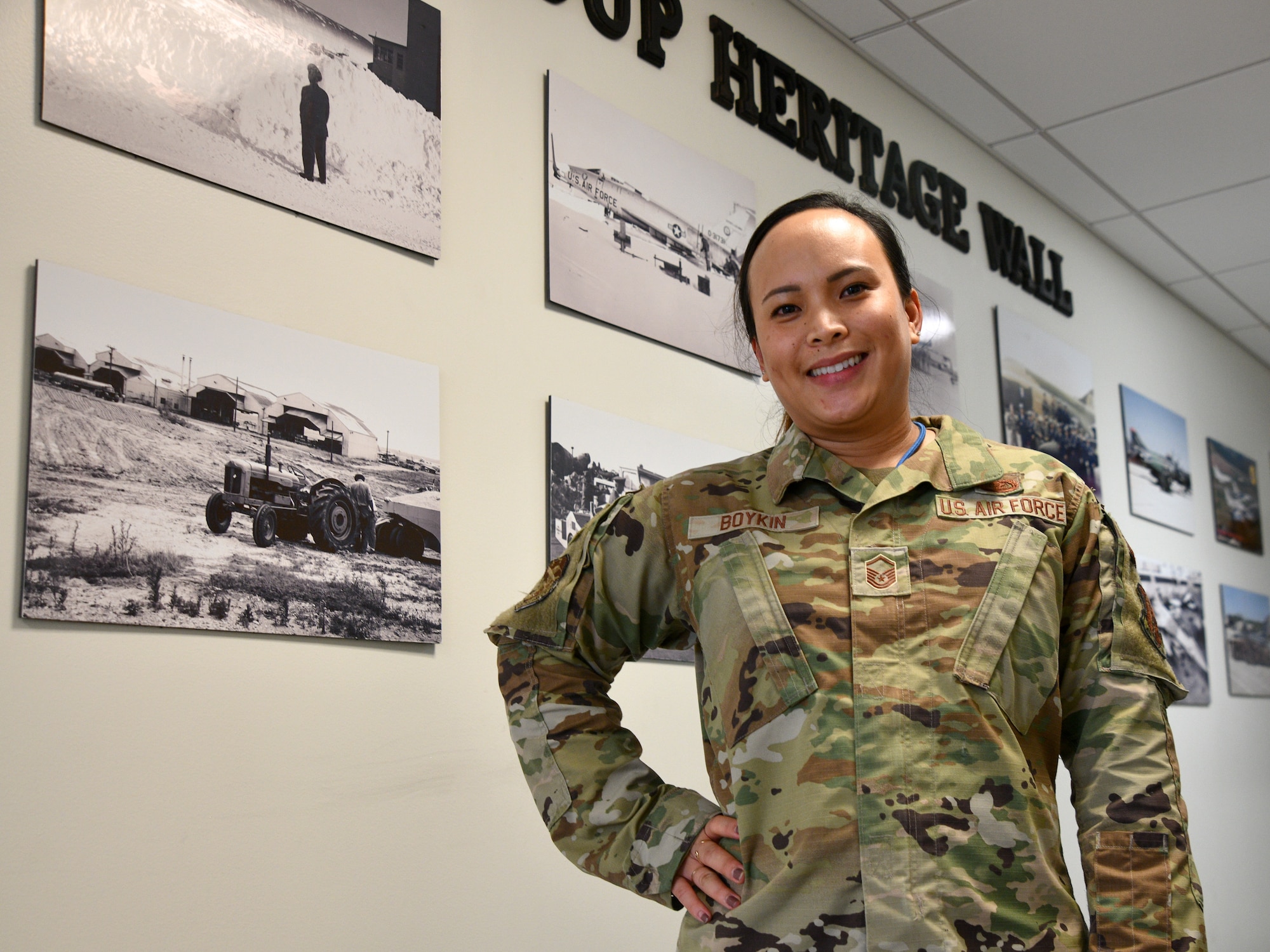 Air Force Master Sgt. Zenvi Boykin is true “blue,” having served 16 total years, nine as an active duty airman. She currently serves in the D.C. Air National Guard’s 113th Wing Commander's Support Staff, a position that she says is consistently busy and reliant on personal interactions.